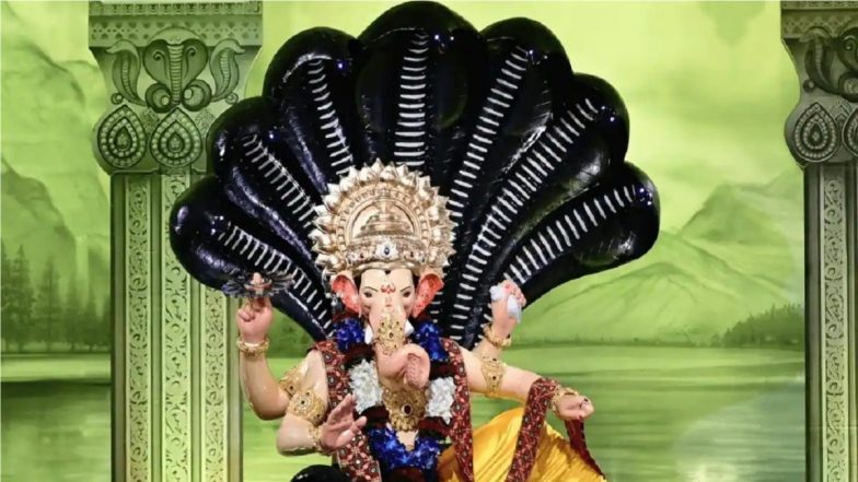 Lalbaugcha Raja 2021 Live Mukh Darshan & Aarti From Mumbai Day 7: Watch Live Streaming of Celebrations at Mumbai's Famous Pandal on Seventh Day of Ganeshotsav