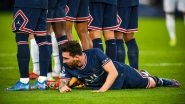 Lionel Messi Impresses Netizens by Laying Behind PSG Wall for Man City Free-Kick in Champions League 2021-22 (Watch Video)
