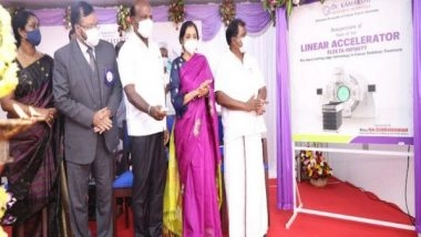 Business News | TN Minister Ma. Subramanian Inaugurates Elekta Infinity Equipment at Dr Kamakshi Memorial Hospitals, Chennai