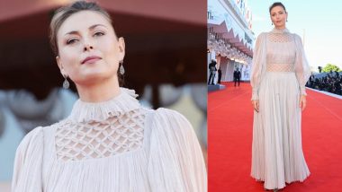 Maria Sharapova Makes a Regal Style Statement in Christian Dior Couture at Venice Film Festival 2021 Red Carpet (View Pics)