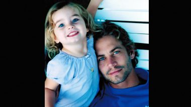 Paul Walker Birth Anniversary: Fast and Furious Star’s Daughter Meadow Shares Adorable Childhood Pic in Memory of Her Late Father
