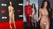 Megan Fox Leaves Nothing for Imagination in See-Through Mugler Dress, Sparkly Thong at VMAs 2021 Red Carpet