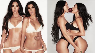 Megan Fox and Kourtney Kardashian Strip Down to Their Underwear for Kim K’s Skims and the Pictures Are FIRE!