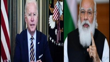 World News | PM Modi to Hold First In-person Bilateral Talks with US President Joe Biden Today