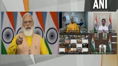 India News | PM Modi Releases Commemorative Coin on 125th Birth Anniversary of Srila Bhaktivedanta Swami Prabhupada