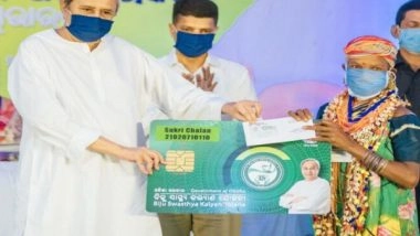 India News | Odisha CM Distributes Smart Health Cards Under BSKY Scheme in Sundergarh