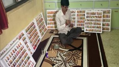 Ganesh Chaturthi 2021: Nashik Artisan Sanjay Carves Ganesha Idols on Nails, Areca Nuts