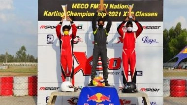 Sports News | Ruhaan, Rohaan and Nikhilesh Crowned Champions in Meco FMSCI National Karting C'ship