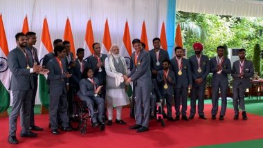 Tokyo Paralympics 2020: PM Narendra Modi Meets Indian Contingent, Wishes Them Luck for the Future