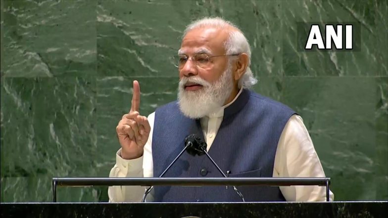 Essential To ensure that Afghan Territory is Not Used To Spread Terrorism and Terrorist Activities, Says PM Narendra Modi at UNGA