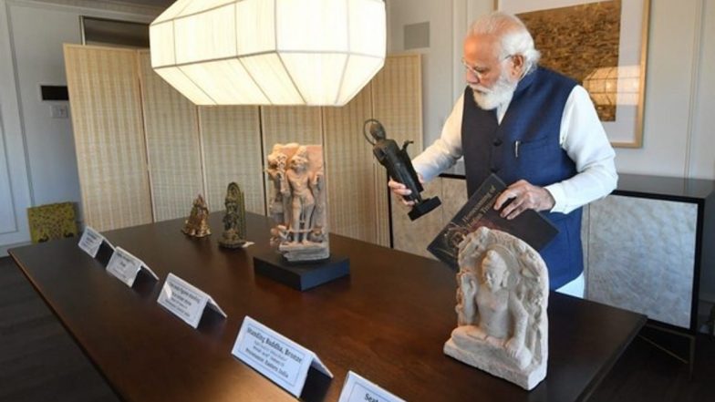 PM Narendra Modi to Bring Back 157 Artefacts, Antiquities Handed Over by US