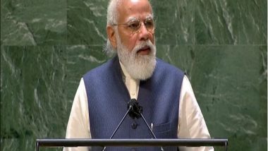 World News | PM Modi Begins UNGA Speech with Tributes to COVID-19 Victims