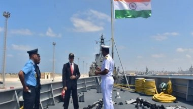 World News | Indian Naval Ship Tabar Reaches Alexandria, Egypt as Part of Overseas Deployment