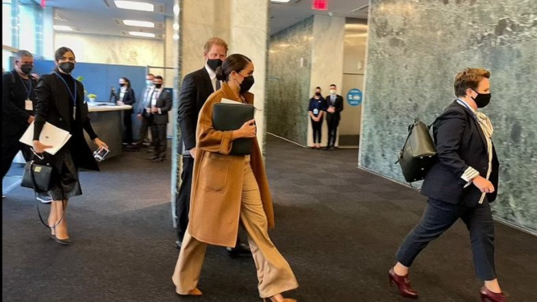 Prince Harry and Meghan Markle Meet With UN Deputy Secretary-General Amina Mohammed Amid World Leaders’ Meeting