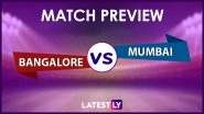 RCB vs MI Preview: Likely Playing XIs, Key Battles, Head to Head and Other Things You Need To Know About VIVO IPL 2021 Match 39
