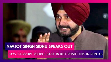 Navjot Singh Sidhu Speaks Out, Says 'Corrupt People Back In Key Positions' In Punjab