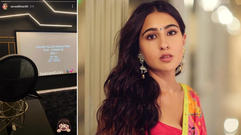 Atrangi Re: Sara Ali Khan Shares Glimpse of Her Dubbing Session for Her ...