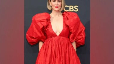 Entertainment News | Emmys 2021: Sarah Paulson Steals the Limelight in Red Outfit