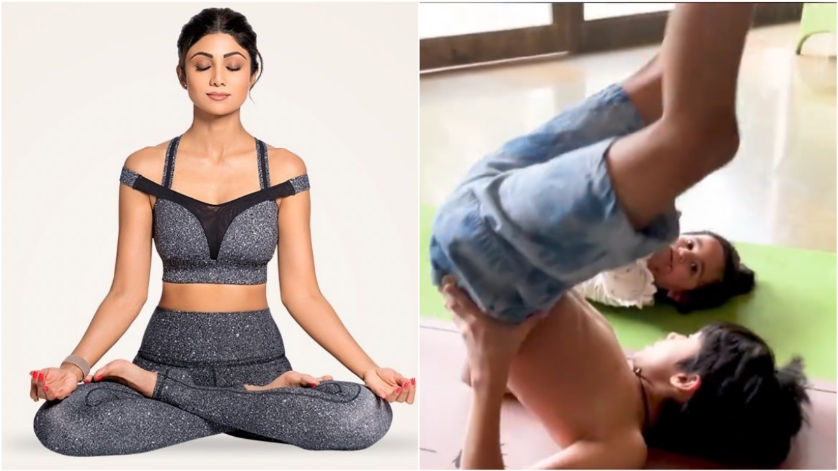 1200px x 675px - Monday Motivation! Shilpa Shetty Shares Video of Son Viaan Teaching Yoga to  Little Sister Samisha | LatestLY