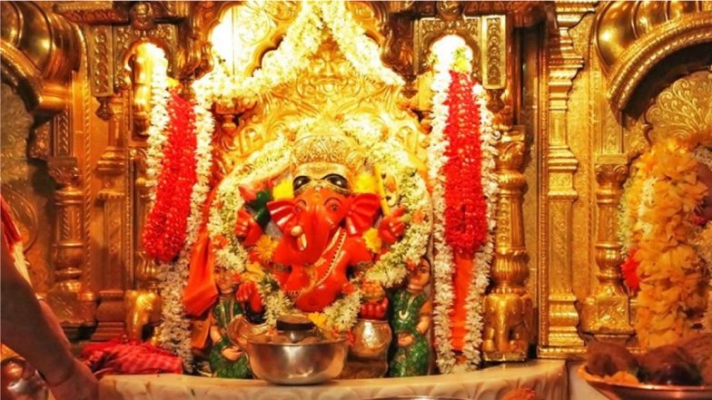 Siddhivinayak Ganapati Idol Live Darshan & Streaming Online For Ganesh Chaturthi 2021 Day 4: Watch Live Streaming of The Ganeshotsav Celebrations And Aarti From Mumbai