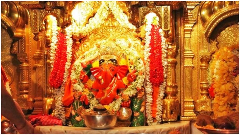 Siddhivinayak Ganapati Idol Live Darshan & Streaming Online for Ganesh Chaturthi 2021 Day 5: Watch Live Streaming of the Ganeshotsav Celebrations and Aarti From Mumbai