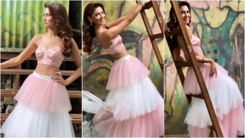 Sriti Jha Channelises Her Inner Carrie Bradshaw in This Long Tutu Skirt! Watch Video of Kumkum Bhagya Goofing Around in Pink and White Tulle Outfit