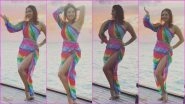 Sunny Leone Feels Her Colourful One-Shoulder Dress Is &lsquo;Perfect Dress for an Island Getaway&rsquo;, Shares Pics