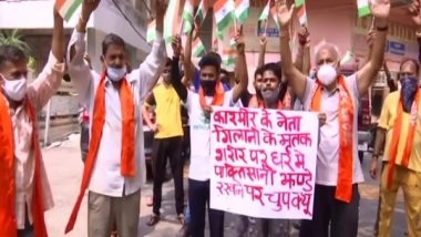 India News | Dogra Front Protests Alleged Draping of 'Pakistani Flag' over Syed Ali Shah Geelani's Body