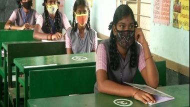 India News | Schools Reopen for Classes 9 to 11 in Tamil Nadu from Thursday