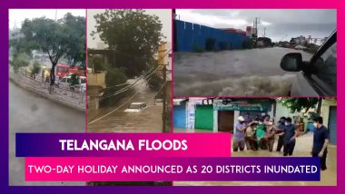 Telangana Floods: Two-Day Holiday Announced As 20 Districts Inundated