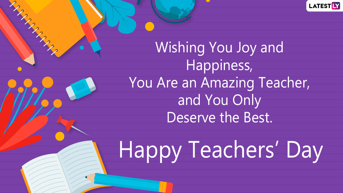 Teachers' Day 2021 Greeting Cards With Cute Messages: Create ...