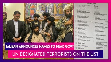 Taliban Announces Names To Head Government, UN Designated Terrorists On The List