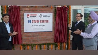 Business News | US Embassy North India Director Michael Rosenthal Inaugurates US Study Center at Chandigarh University