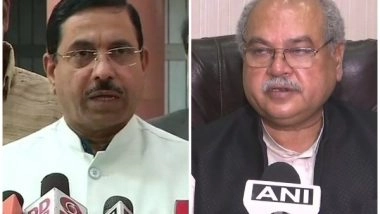 India News | Union Ministers Pralhad Joshi, Narendra Tomar to Visit Gujarat as BJP Central Observers