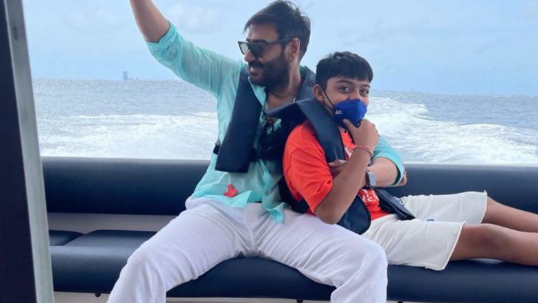 Ajay Devgn Shares a Happy Picture With Son Yug From Their Maldives Time!