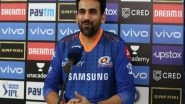 Sports News | IPL 2021: We Have Not Seen Aggressive Brand of Cricket That MI is Known For, Says Zaheer