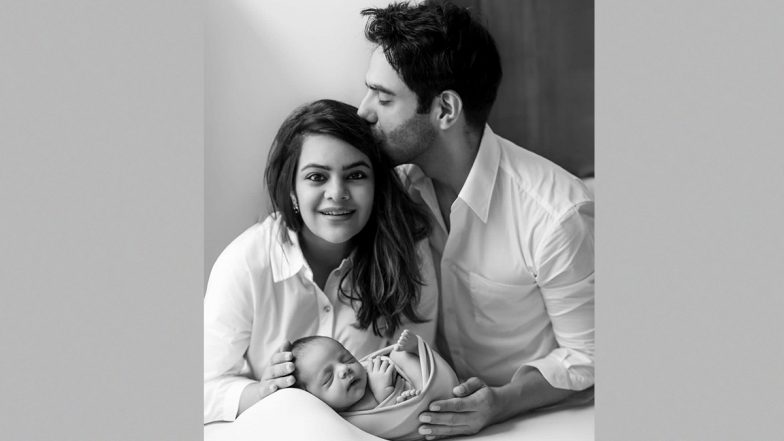 Aparshakti Khurana Shares the Cutest Family Photo with Wife Aakriti Ahuja and Baby Girl Arzoie as She Turns a Month Old