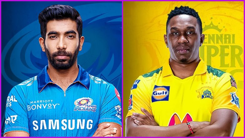 IPL 2021: Jasprit Bumrah, Dwayne Bravo Feature in 100th Game for Mumbai Indians and Chennai Super Kings Respectively