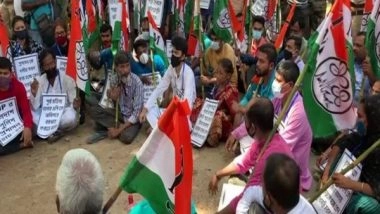 India News | TMC Holds Protest in Agartala After Police Arrests Senior Leader