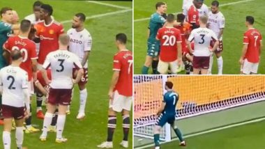 Emiliano Martinez Dares Cristiano Ronaldo to Take Penalty, Aston Villa Goalkeeper Trolls Manchester United Crowd After Bruno Fernandes’ Unsuccessful Attempt (Watch Video)