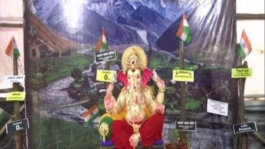 India News | 'Border Cha Raja' Lord Ganesh Idol Leaves Mumbai for Temple in J-K's Poonch