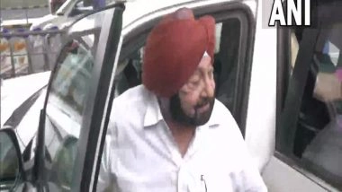India News | Captain Amarinder Singh Leaves for Punjab After Meeting Ajit Doval