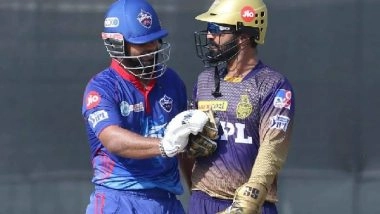 Sports News | IPL 2021: Ashwin and Morgan Engage in War of Words Before Karthik Steps in