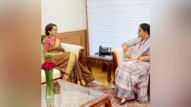 Entertainment News | Kangana Ranaut Calls Smriti Irani 'real Life Thalaivii'