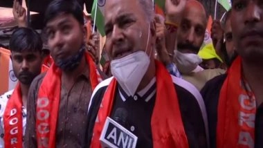 India News | Dogra Front Protests over Appointment of Separatist Leader Masarat Alam Bhat as Hurriyat Chairman