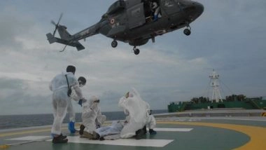 India News | Mid Sea Medical Evacuation by Indian Navy, Coast Guard of Philipino Sailor