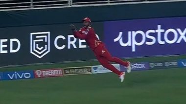 Fabian Allen Catch Video: Watch West Indies Cricketer Take a Stunner During PBKS vs RR IPL 2021