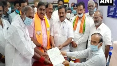 India News | BJP Candidate S Selvaganapathy Files Nomination for Puducherry Rajya Sabha Elections