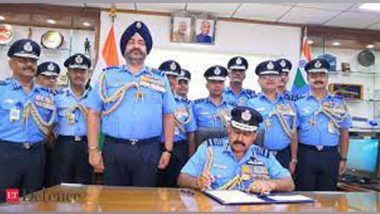 India News | IAF Chief Addresses Central Air Command, Urges Stronger Physical, Cyber Security