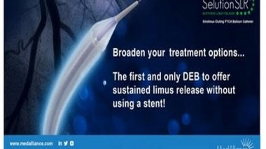 Business News | MedAlliance Announces First Patient Enrolled in the 3,300 Patient Landmark Sirolimus DEB Vs DES Study
